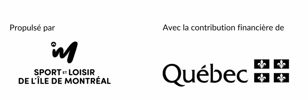 Logo du SLIM ainsi que le symbole du drapeau du Québec côte à côte, pour signifier le partenariat.